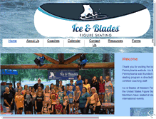Tablet Screenshot of iceandblades.com